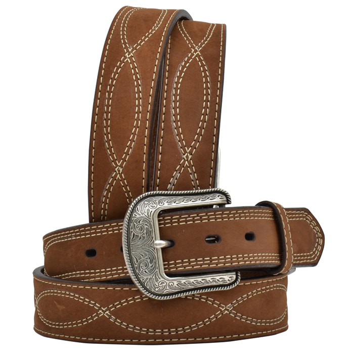 Full Grain Crazy Horse Leather Belt - Brown